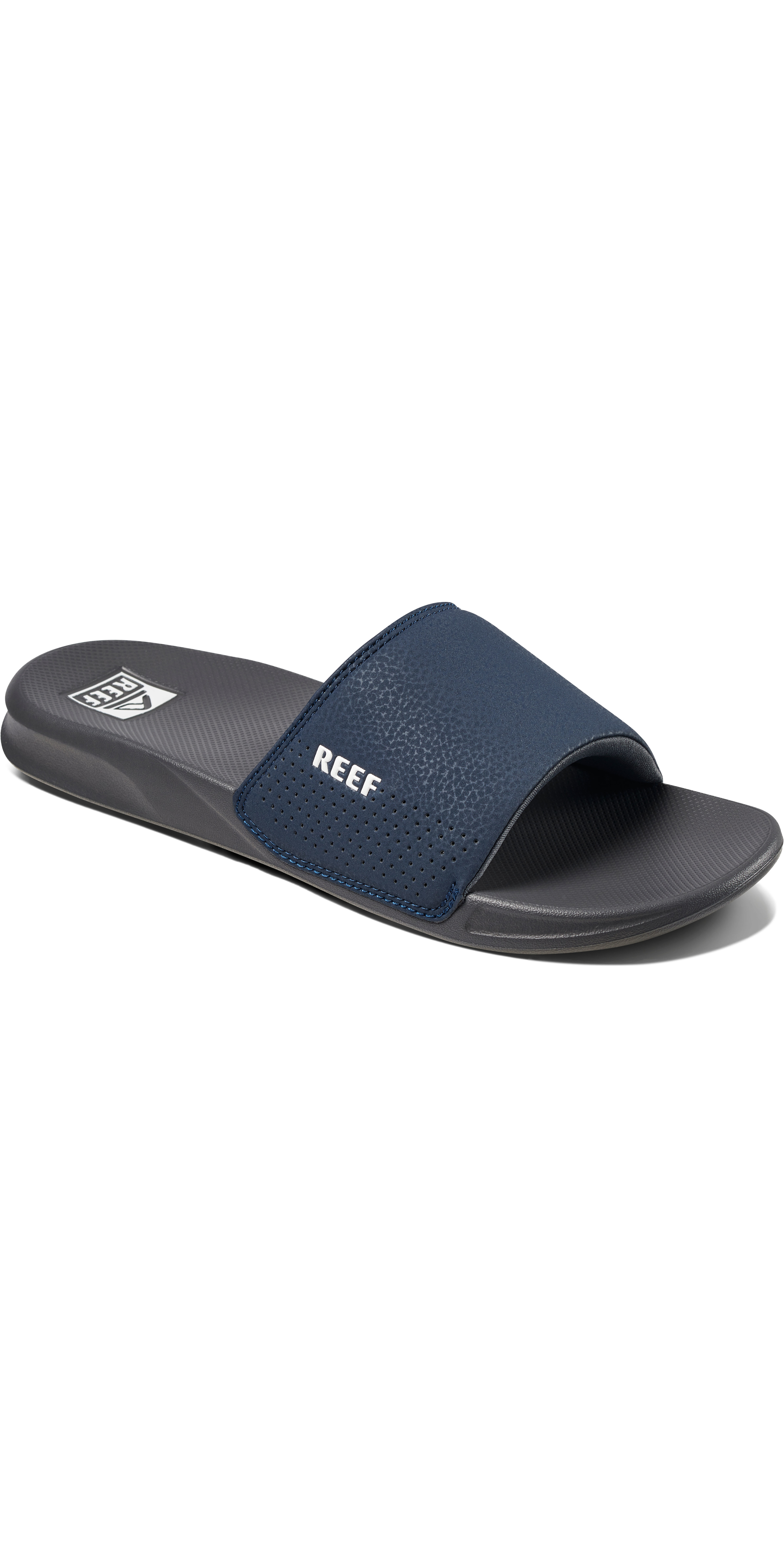 2023 Reef Mens One Slider Flip Flops CI5862 Navy White